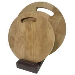 РОССИЯ 374772m Набор разделочных досок 1,8 см, массив березы, 2 шт: 21х21, 17,5х17,5 см, покрыт маслом