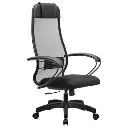 МЕТТА Кресло 11 MPRU, на колесиках, сетка/ткань, черный [z312634457]