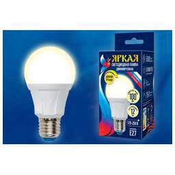 UNIEL (UL-00004290) LED-A60 12W/3000K/E27/FR/DIM PLP01WH