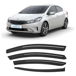 CORSAR Дефлекторы CORSAR Kia Cerato III 13-18 седан, нак., 4шт DEF00497