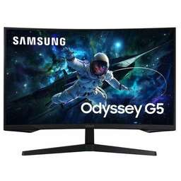 SAMSUNG 27" Монитор Odyssey G5 S27CG550EI, 2560x1440, VA, 165Гц, 1хHDMI, 1хDP, изогнутый, черный [ls27cg550eixci]