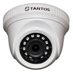 TANTOS Камера видеонаблюдения аналоговая TSc-E2HDf 2.8-2.8мм HD-CVI HD-TVI цв. корп.:белый/черный (00-00156688)