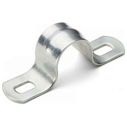 REXANT (28-1021-1) СКОБА СМД 25-26 , ДВУХЛАПКОВАЯ ДЛЯ МЕТАЛЛОРУКАВА, O20/22 ММ, 100 ШТ./УП.