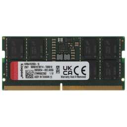 KINGSTON Память DDR5 16GB 6400MHz KVR64V52BS8-16 Valueram RTL PC5-51200 CL52 SO-DIMM 262-pin 1.1В single rank Ret