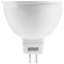 GAUSS Лампа светодиодная Elementary MR16 5.5Вт цок.:GU5.3 спот 220B 4100K св.свеч.бел.нейт. (упак.:10шт) (13526)