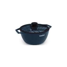 Tesoro Florence Induction total blue, 3 л, с крышкой с силиконовым ободом (TF6630tbi)