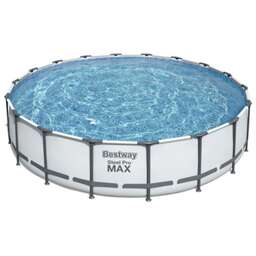 BESTWAY Бассейн каркасный Steel Pro MAX, 549 х 122 см, фильтр-насос, лестница, тент, 56462
