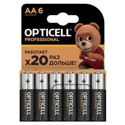OPTICELL AA Батарейка Professional LR6, 6 шт