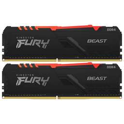 KINGSTON Оперативная память Fury Beast KF432C16BB2AK2/16 DDR4 - 2x 8ГБ 3200МГц, DIMM, Ret