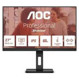 AOC 27" Монитор U27E3UF, 3840x2160, IPS, 2хHDMI, 1хDP, черный