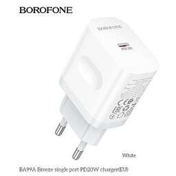 BOROFONE (6941991121357) BA99A СЗУ 1Type-C 3.0A PD 20W , белый