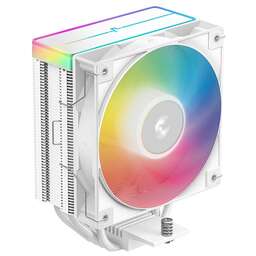 DEEPCOOL Вентилятор для процессора Deepсool AG400 ARGB V2 WH (Soc 1700/115X/1200/1851/AM5/AM4, 120mm, 2100rpm, 31.6 дБ, 220W, PWM 4-pin, Al+Cu)