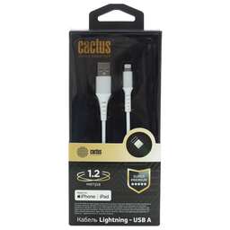 CACTUS Кабель CS-LG.USB.A-1.2 USB (m)-Lightning (m) 1.2м белый блистер