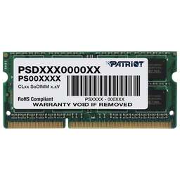 PATRIOT Модуль памяти SODIMM DDR3-1333 4GB PSD34G13332S