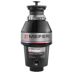 MEFERI Измельчитель пищевых отходов Power MFD380 PUSH 380Вт черный /серебристый [mfd380 push power]