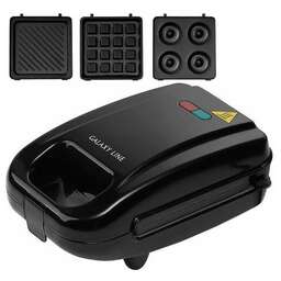 GALAXY LINE Вафельница GL 2972 750Вт черный