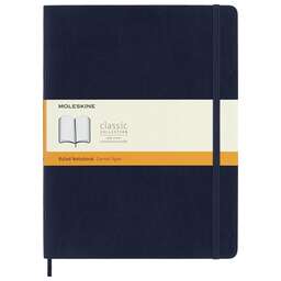 MOLESKINE Блокнот Classic Soft, 192стр, в линейку, мягкая обложка, синий сапфир [qp621b20]