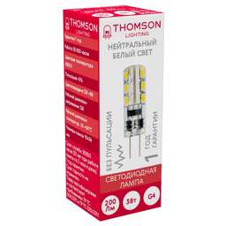 THOMSON Лампа светодиодная TH-B4203 3Вт цок.:G4 капсул. 12B св.свеч.бел.нейт. (упак.:1шт)