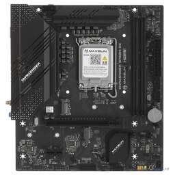 MAXSUN MS-B760M I-CAFE D4 (Socket 1700, mATX, 2*DDR4(64Gb), DP/HDMI, 2*SATA3, 3*M.2, 1*PCIEx16/1*PCIEx4, 6*USB 2.0, 2*USB 3.2 Gen1, LAN 1*2,5G, ARGB, black-red, RTL)