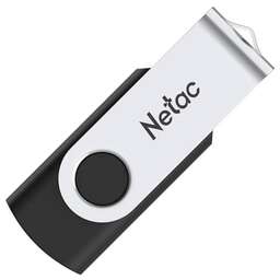NETAC Флеш Диск 128GB U505 NT03U505N-128G-20BK USB2.0 черный/серебристый