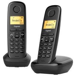 GIGASET Р/Телефон Dect A270 Duo Rus черный (труб. в компл.:2шт) АОН