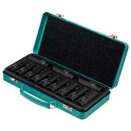 STELS Набор ударных глубоких шестигранных торцевых головок, 1/2", 10-24 мм, в кейсе 12 шт. 13998