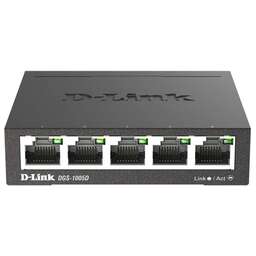 D-LINK Коммутатор DGS-1005D/R1A (L2) 5x1Гбит/с неуправляемый