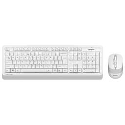 A4TECH Комплект (клавиатура+мышь) Fstyler FG1010S, USB, беспроводной, белый [fg1010s white]