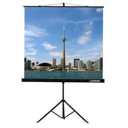 LUMIEN Экран Eco View LEV-100102, 180х180 см, 1:1, напольный черный