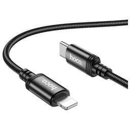 HOCO Кабель X89 Wind iP USB Type-C (m)-Lightning (m) 1м черный коробка