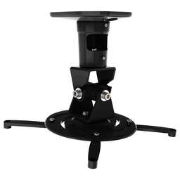CACTUS Кронштейн для проектора CS-VM-PR01-BK, до 10кг, потолочный, поворот и наклон, черный