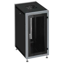 SYSMATRIX Шкаф коммутационный (SL 6622.933 ) напольный 22U 600x600мм пер.дв.перфор. задн.дв.перфор. 800кг черный 450мм 51кг 180град. 1100мм IP20 металл