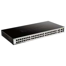 D-LINK Коммутатор DGS-1052/A 48x1Гбит/с 4xКомбо(1000BASE-T/SFP) неуправляемый