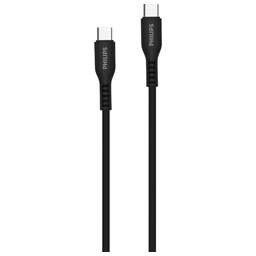 PHILIPS Кабель DLC8601, USB Type-C (m) - USB Type-C (m), 1.2м, в оплетке, 3A, черный