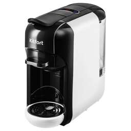 KITFORT Кофемашина КТ-7546 1450Вт белый/черный