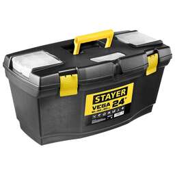 STAYER VEGA-24, 610 х 320 х 300 мм, (24″), пластиковый ящик для инструментов (38105-21)
