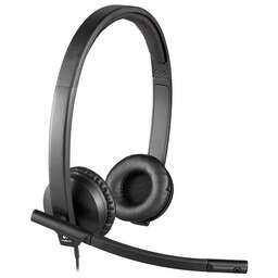 LOGITECH Гарнитура H570e, для компьютера, накладные, проводные, черный [981-000575]