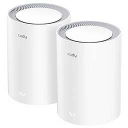 CUDY Бесшовный Mesh роутер M3000 (M3000(2-PACK) WHITE) AX3000 10/100/1000/2500BASE-T белый (упак.:2шт)