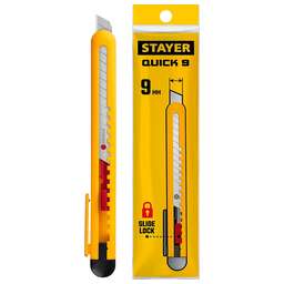 STAYER QUICK-9.9 мм, нож из АБС пластика (0901)
