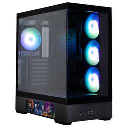 ZALMAN Корпус для ПК P40 DS Black ATX Mid Tower PC Case, 120mm ARGB Fanx4