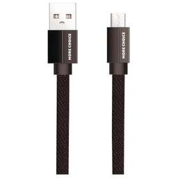 MORE CHOICE (4627151194462) K20m USB 2.1A для micro плоский USB - 1м Black