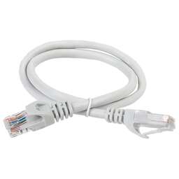 ITK Патч-корд PC01-C5EU-05M UTP RJ-45 вил.-вилка RJ-45 кат.5E 0.5м серый ПВХ