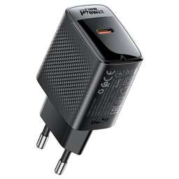 ACEFAST Зарядное устройство с одним портом USB-C A102 PD30W Gan USB-C Charger (EU). Цвет: черный