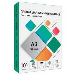 HELEOS Пленка для ламинирования 100мкм A3 (100шт) глянцевая 303x426мм LPA3-100