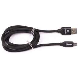 HARPER SCH-330 BLACK (MICRO-USB, 1м, оплетка силикон)