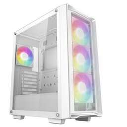 DEEPCOOL Корпус ATX CC560 Mesh V2, Midi-Tower, без БП, белый [r-cc560-whama4-g-2]