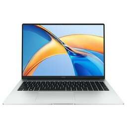 HONOR Ноутбук MagicBook X16 2024 BRN-H56 16", 2024, IPS, AMD Ryzen 5 7640HS 4.3ГГц, 6-ядерный, 16ГБ LPDDR5x, 512ГБ SSD, AMD Radeon 760M, без операционной системы, серебристый [5301ajyf]