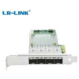 LR-LINK Сетевой адаптер LREC9054PF-4SFP Intel I350 AM4 PCI-E x4 100MB 4 X SFP