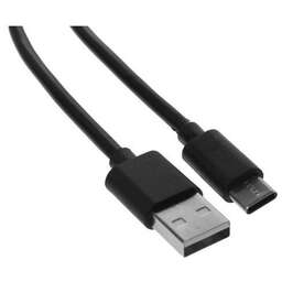 BURO Кабель USB Type-C (m) - USB A (m), 1м, 3A, черный [bu-usb-ac-1m]