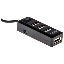 BURO Разветвитель USB 2.0 BU-HUB4-0.5L-U2.0 4порт. черный